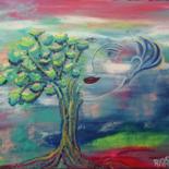Painting titled "The roots of love a…" by Rivka, Original Artwork, Acrylic