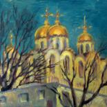 제목이 "Cathedral. Vladimir"인 미술작품 Olga Bagina로, 원작, 기름