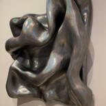 Sculpture intitulée "Alpha Waves" par Olita Art, Œuvre d'art originale, Bois Monté sur Aluminium
