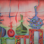 Peinture intitulée "Jars" par Tereza Ordyan, Œuvre d'art originale, Tissu