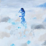 Pintura titulada "Through the sky" por Oscar Alvarez, Obra de arte original, Acrílico