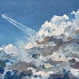Painting titled ""Through the clouds"" by Oxypoint, Original Artwork, Oil