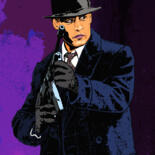 Arte digital titulada "Johnny Depp-Public…" por Pablo Guillamon, Obra de arte original, Pintura Digital
