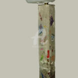 Sculpture titled "Totem premier" by Pagès Du Pilou, Original Artwork, Glass