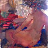 Painting titled "Woman" by Paintings By Various Artists From Ukraine, Original Artwork, Oil