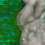 Painting titled "Bodyscape : 39" x 2…" by Pamela Rys, Original Artwork, Acrylic