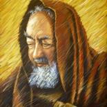 Painting titled "PADRE PIO - 109.jpg" by Paolo Benedetti, Original Artwork