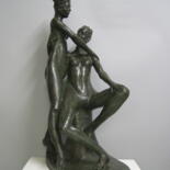 Скульптура под названием "Le bagnanti" - Paolo Camporese, Подлинное произведение искусства, Терракота