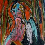 Painting titled "ANGELE" by Pascal Briba, Original Artwork, Acrylic