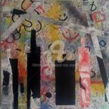 Painting titled "1-Confinement - Les…" by Pascal Russi (PRussi), Original Artwork, Acrylic