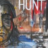 Painting titled "hunt" by Pascal A Pelletier, Original Artwork