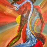 Peinture intitulée "Venin" par Diego Marquez Et Elisabeth Dam, Œuvre d'art originale, Acrylique Monté sur Châssis en bois