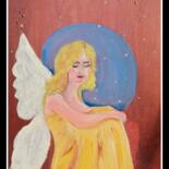 Peinture intitulée "Krist'ailes des Ang…" par Pascaly, Œuvre d'art originale, Acrylique