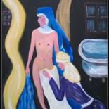 Картина под названием "La toilette dévoilée" - Pascaly, Подлинное произведение искусства, Акрил