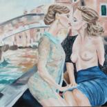 Pittura intitolato "Venice-Erotic paint…" da Pasha Laponog, Opera d'arte originale, Olio