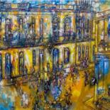 Pintura titulada "Casino de Aldea" por Pastor Perez, Obra de arte original, Oleo