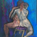 Dessin intitulée "The Lovers" par Patricia Clements Art, Œuvre d'art originale, Pastel
