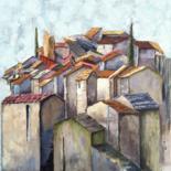 Painting titled "Pierres Provencales" by Patricia Lejeune, Original Artwork, Acrylic