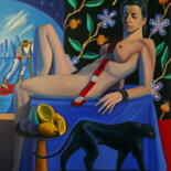 Pintura titulada "Ariadne On naxos V" por Paul Rossi, Obra de arte original, Oleo