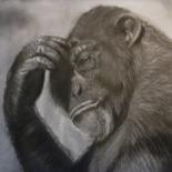 Drawing titled "The Thinker" by Paul Horton, Original Artwork, Other