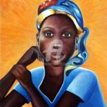 Peinture intitulée "African Sunset - Th…" par Drapala Gallery, Œuvre d'art originale