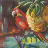 绘画 标题为“tropical.jpg” 由Penny G Peckmann, 原创艺术品, 粉彩