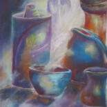 Peinture intitulée "poterie-de-chez-imk…" par Penny G Peckmann, Œuvre d'art originale, Pastel