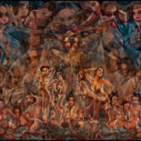 Digital Arts titled "moderne Mata Hari" by Peter Perazio, Original Artwork, Digital Painting