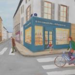Scène de rue 116x91 cm ©2012 par Christian BATTINI