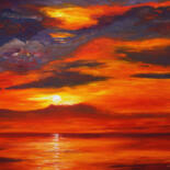 Painting titled "Romantic Evening Se…" by Peter Nottrott, Original Artwork, Acrylic