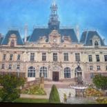 Peinture intitulée "Hotel de ville" par François Peyrout, Œuvre d'art originale