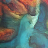 Peinture intitulée "ivresse des lenteurs" par Phil Pierride, Œuvre d'art originale, Huile