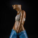 Sculpture intitulée "SOLITAIRE" par Philippe Crivelli, Œuvre d'art originale, Bronze