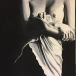 Peinture intitulée "La femme au drap de…" par Philippe Metayer, Œuvre d'art originale, Acrylique