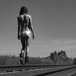 Fotografía titulada "" Rail " , Colorado…" por Philippe Reynaud, Obra de arte original, Fotografía digital