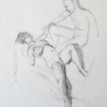 Drawing titled "Love me tender" by Philms, Original Artwork, Charcoal