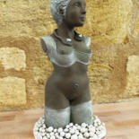 Skulptur mit dem Titel "Punky" von Pierre Florence, Original-Kunstwerk, Terra cotta