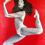 Pittura intitolato "La danseuse de l'ar…" da Pierre Joseph, Opera d'arte originale, Olio