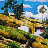 Painting titled "Paisaje en Picaihua" by Pincay, Original Artwork, Oil