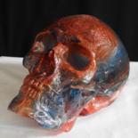Scultura intitolato "Skull #8#" da Pio30, Opera d'arte originale, Resina