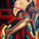 Malerei mit dem Titel "State of her" von Piotr Kachny, Original-Kunstwerk, Öl