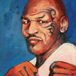 Painting titled "Mike Tyson" by Piotr Rembielinski, Original Artwork, Acrylic