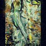 Digitale Kunst mit dem Titel "Lady Armanoïde" von Pk Z, Original-Kunstwerk, Digitale Malerei