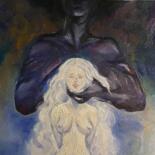 Peinture intitulée "Demon" par Polina Boldueva, Œuvre d'art originale, Huile