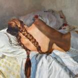 Painting titled "Пробуждение/Awakeni…" by Polina Sereda, Original Artwork, Oil Mounted on Wood Stretcher frame