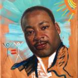 Painting titled "Martin Luther King…" by Andrey Potapov, Original Artwork, Oil