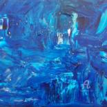 Painting titled "Aura" by Prisca Adam, Original Artwork, Acrylic