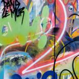 "Droit dans le mur" başlıklı Tablo Prooz tarafından, Orijinal sanat, Sprey boya Ahşap Sedye çerçevesi üzerine monte edilmiş