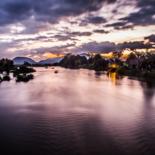 Photography titled "Sunset Laos." by Quentin Ferjou, Original Artwork