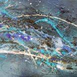 Peinture intitulée "Neptune's Aura" par Rachel Mccullock, Œuvre d'art originale